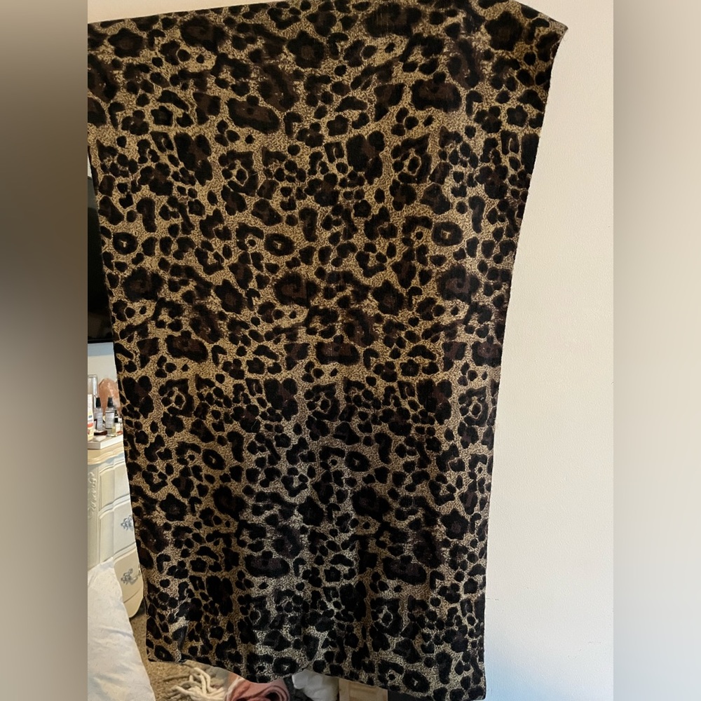 Michael Kors Leopard Infinity Scarf